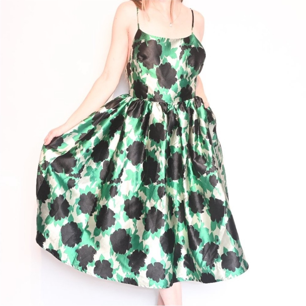RACHEL ANTONOFF Eliora Floral Green Dress